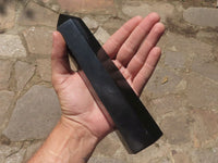 Polished Black Basalt Points  x 3 From Madagascar - TopRock