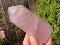 Polished Gemmy Rose Quartz Points x 3 From Antsirabe, Madagascar