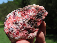 Natural Rhodonite, Quartz, Chromite Cobbed Rough Pieces  x 6 From Rushinga, Zimbabwe - TopRock