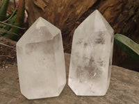 Polished Clear Quartz Crystal Points x 6 From Madagascar - TopRock