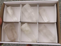 Polished Clear Quartz Crystal Points x 6 From Madagascar - TopRock