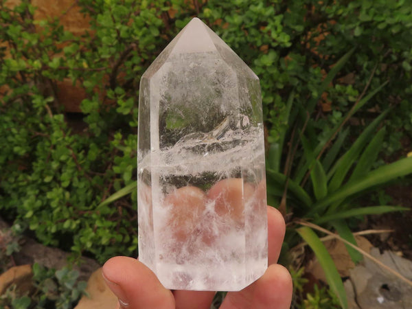 Polished Clear Quartz Crystal Points x 6 From Madagascar - TopRock