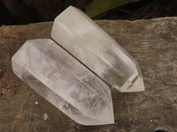 Polished Clear Quartz Crystal Points x 6 From Madagascar - TopRock