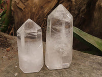 Polished Clear Quartz Crystal Points x 6 From Madagascar - TopRock