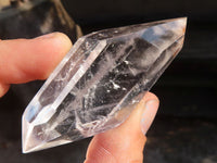 Polished Semi Optic Double Terminated Quartz Points x 12 From Madagascar