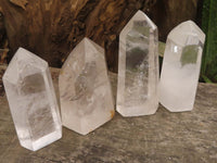 Polished Clear Quartz Crystal Points x 6 From Madagascar - TopRock