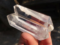 Polished Semi Optic Double Terminated Quartz Points x 12 From Madagascar