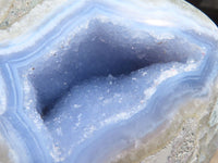 Polished Blue Lace Agate Standing Free Forms  x 2 From Nsanje, Malawi - Toprock Gemstones and Minerals 