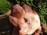 Natural Red Hematoid Phantom Quartz Clusters  x 4 From Zimbabwe - TopRock