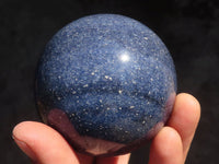 Polished Blue Lazulite Spheres  x 3 From Madagascar - Toprock Gemstones and Minerals 