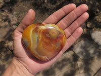 Polished Beautiful Selection Of Carnelian Agate Hearts  x 6 From Madagascar - TopRock