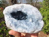 Polished Blue Celestite Geode Specimen  x 1 From Sakoany, Madagascar