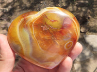 Polished Beautiful Selection Of Carnelian Agate Hearts  x 6 From Madagascar - TopRock