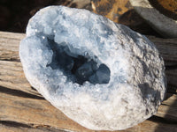 Polished Blue Celestite Geode Specimen  x 1 From Sakoany, Madagascar