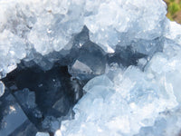 Polished Blue Celestite Geode Specimen  x 1 From Sakoany, Madagascar