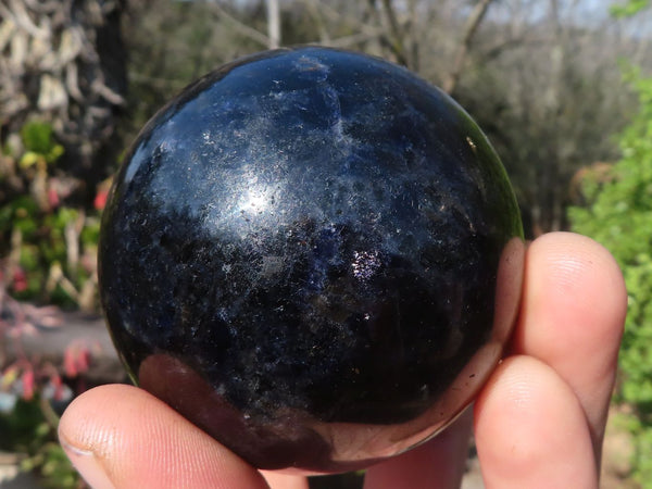 Polished Rare Iolite Spheres x 3 From Ambatofinandrahana, Madagascar