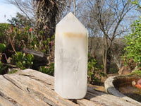 Polished Clear Quartz Crystal Points x 2 From Antsirabe, Madagascar