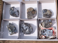 Natural Rare Silver Lead Galena Specimens  x 7 From Namibia - Toprock Gemstones and Minerals 