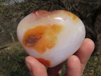 Polished Stunning Selection Of Carnelian Agate Hearts  x 4 From Madagascar - TopRock