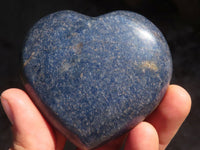 Polished Blue Lazulite Hearts  x 6 From Madagascar - Toprock Gemstones and Minerals 