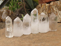 Polished Clear Quartz Crystal Points x 6 From Madagascar - TopRock