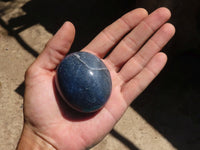 Polished Blue Lazulite Palm Stones  x 12 From Madagascar - TopRock