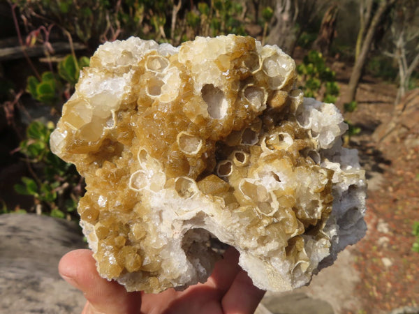 Natural Limonite Quartz Clusters x 4 From Solwezi, Zambia