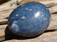 Polished Blue Lazulite Palm Stones  x 12 From Madagascar - TopRock