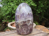 Polished Smokey Amethyst Standing Free Form  x 1 From Madagascar - Toprock Gemstones and Minerals 