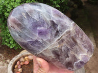 Polished Smokey Amethyst Standing Free Form  x 1 From Madagascar - Toprock Gemstones and Minerals 