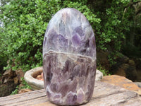 Polished Smokey Amethyst Standing Free Form  x 1 From Madagascar - Toprock Gemstones and Minerals 