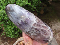 Polished Smokey Amethyst Standing Free Form  x 1 From Madagascar - Toprock Gemstones and Minerals 