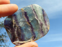 Polished Semi Translucent Watermelon Fluorite Free Forms  x 12 From Uis, Namibia - TopRock