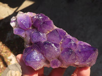 Natural Stone Sealed Amethyst Clusters x 5 From Zambia