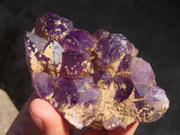 Natural Stone Sealed Amethyst Clusters x 5 From Zambia