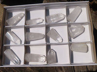 Polished Clear Quartz Crystal Points x 12 From Madagascar