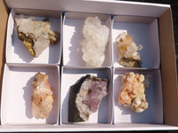 Natural Mixed Matrix Brandberg Quartz Specimens x 6 From Brandberg, Namibia