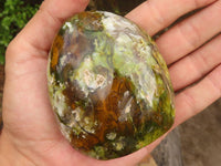 Polished Green Opal Standing Free Forms  x 4 From Antsirabe, Madagascar - Toprock Gemstones and Minerals 