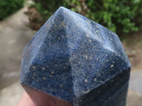 Polished Blue Lazulite Points  x 2 From Madagascar - TopRock