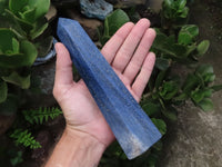 Polished Blue Lazulite Points  x 2 From Madagascar - TopRock