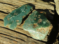 Polished One Side Polished Emerald Mtorolite Plates  x 3 From Mutorashanga, Zimbabwe