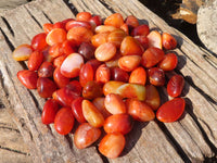 Polished  Carnelian Agate Tumble Stones  x 1 Kg Lot From Madagascar