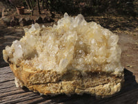 Natural Extra Large Clear Quartz Cluster With Limonite Colouring  x 1 From Madagascar - TopRock