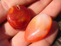 Polished  Carnelian Agate Tumble Stones  x 1 Kg Lot From Madagascar