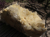 Natural Extra Large Clear Quartz Cluster With Limonite Colouring  x 1 From Madagascar - TopRock