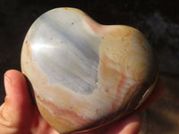 Polished Polychrome / Picasso Jasper Hearts  x 6 From Madagascar - Toprock Gemstones and Minerals 