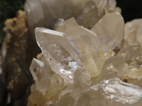 Natural Extra Large Clear Quartz Cluster With Limonite Colouring  x 1 From Madagascar - TopRock