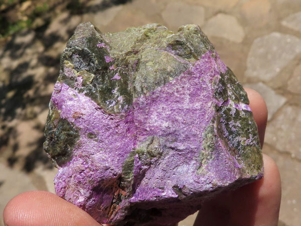 Natural Rough Stichtite & Green Serpentine Cobbed Specimens  x 10 From Barberton, South Africa - TopRock