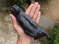 Polished Soap Stone Sitting Baboon Carving  x 1 From Zimbabwe - TopRock