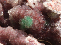 Natural Drusy Coated Malachite On Red Copper Dolomite Specimen x 1 From Likasi, Congo - Toprock Gemstones and Minerals 